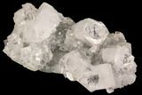 Clear Zoned Apophyllite Crystal Cluster - India #91329-1
